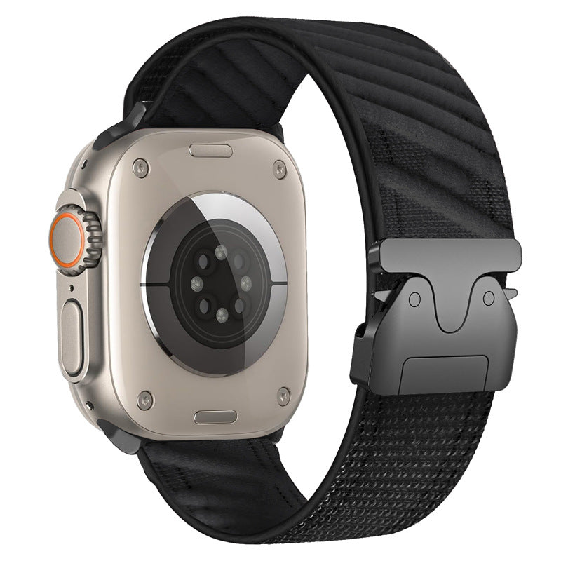 Twill nylon stropp fallskjermspenne for Apple Watch