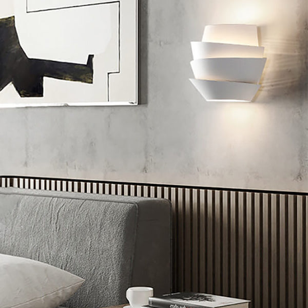 Luminique - Lampada da parete scandinava con doppi punti luce in ferro