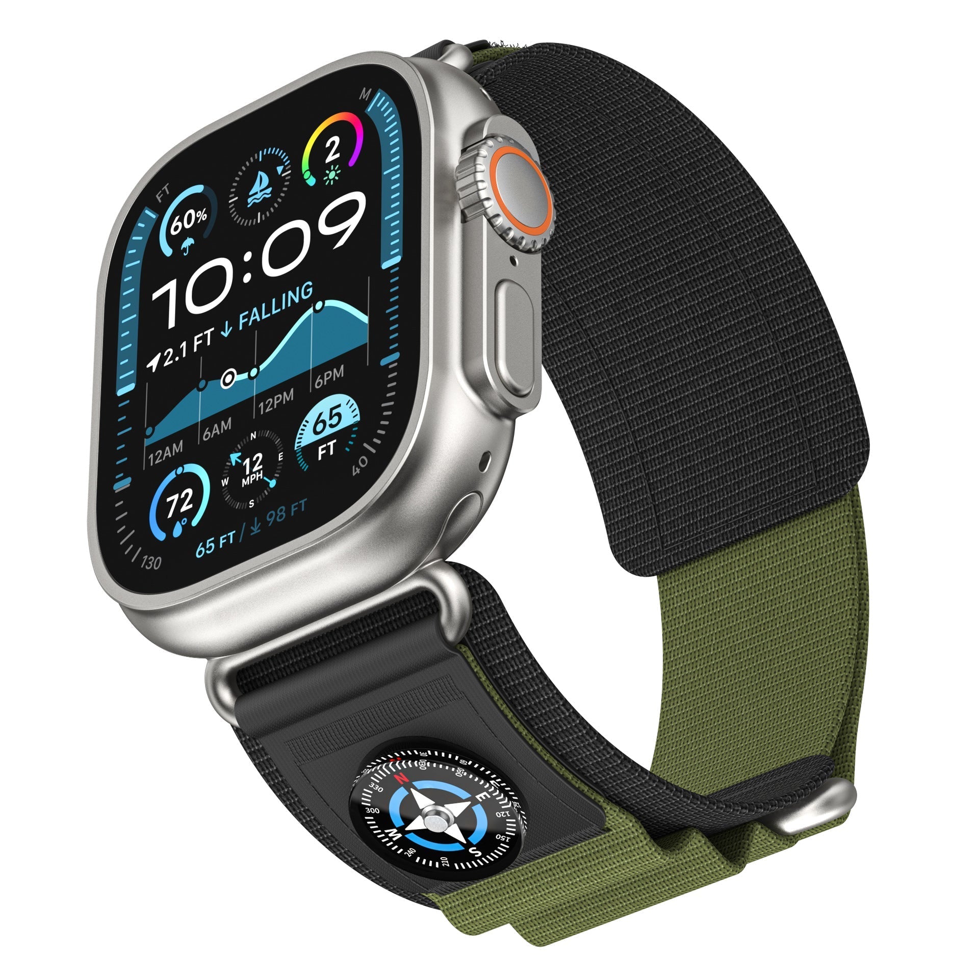 Compass Nylon Loop Stropp For Apple Watch