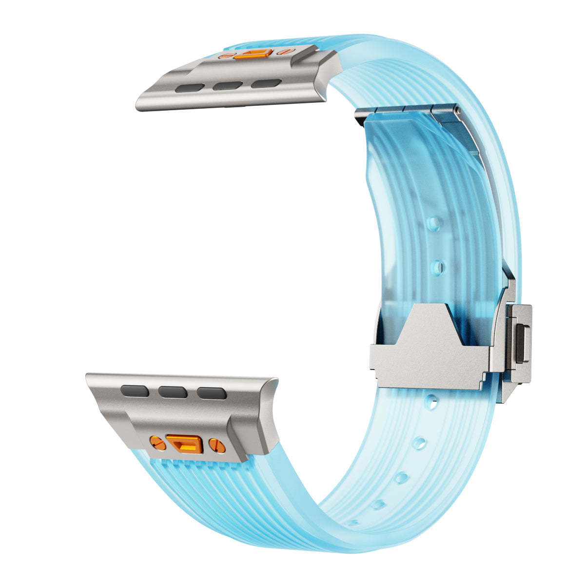 Cinturino in silicone trasparente RM per Apple Watch