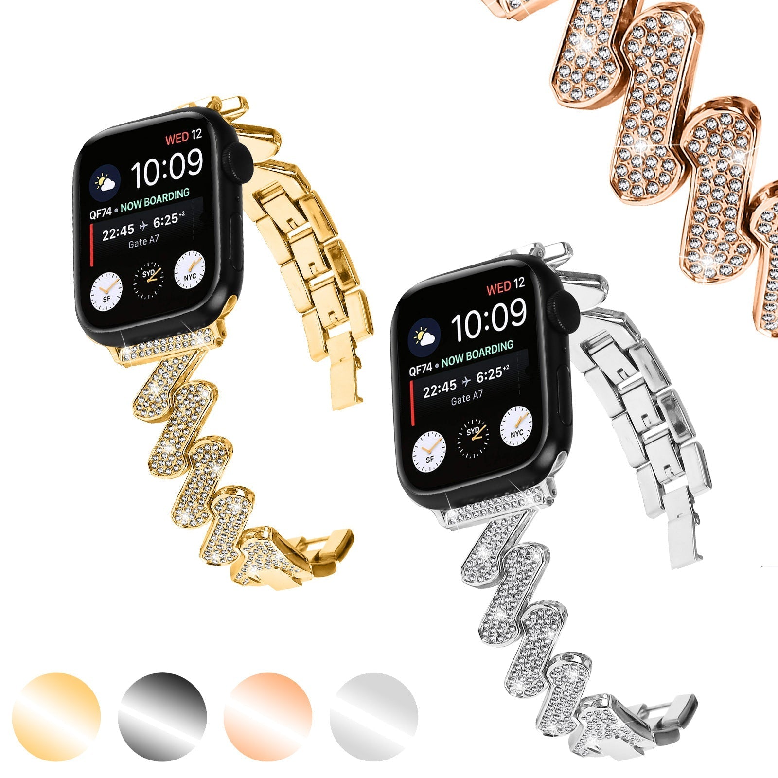 Mobius metallarmbånd for Apple Watch