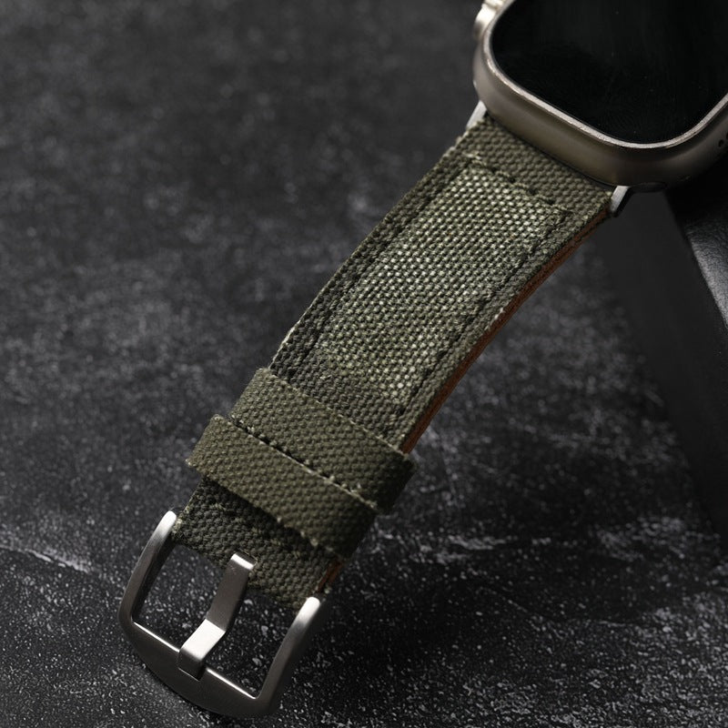 Canvas-Lederarmband für die Apple Watch