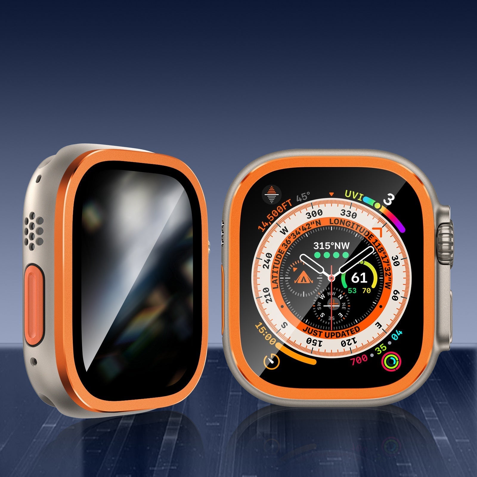 Protezione dello schermo in titanio per Apple Watch Ultra 2/Ultra (Versione Privacy)