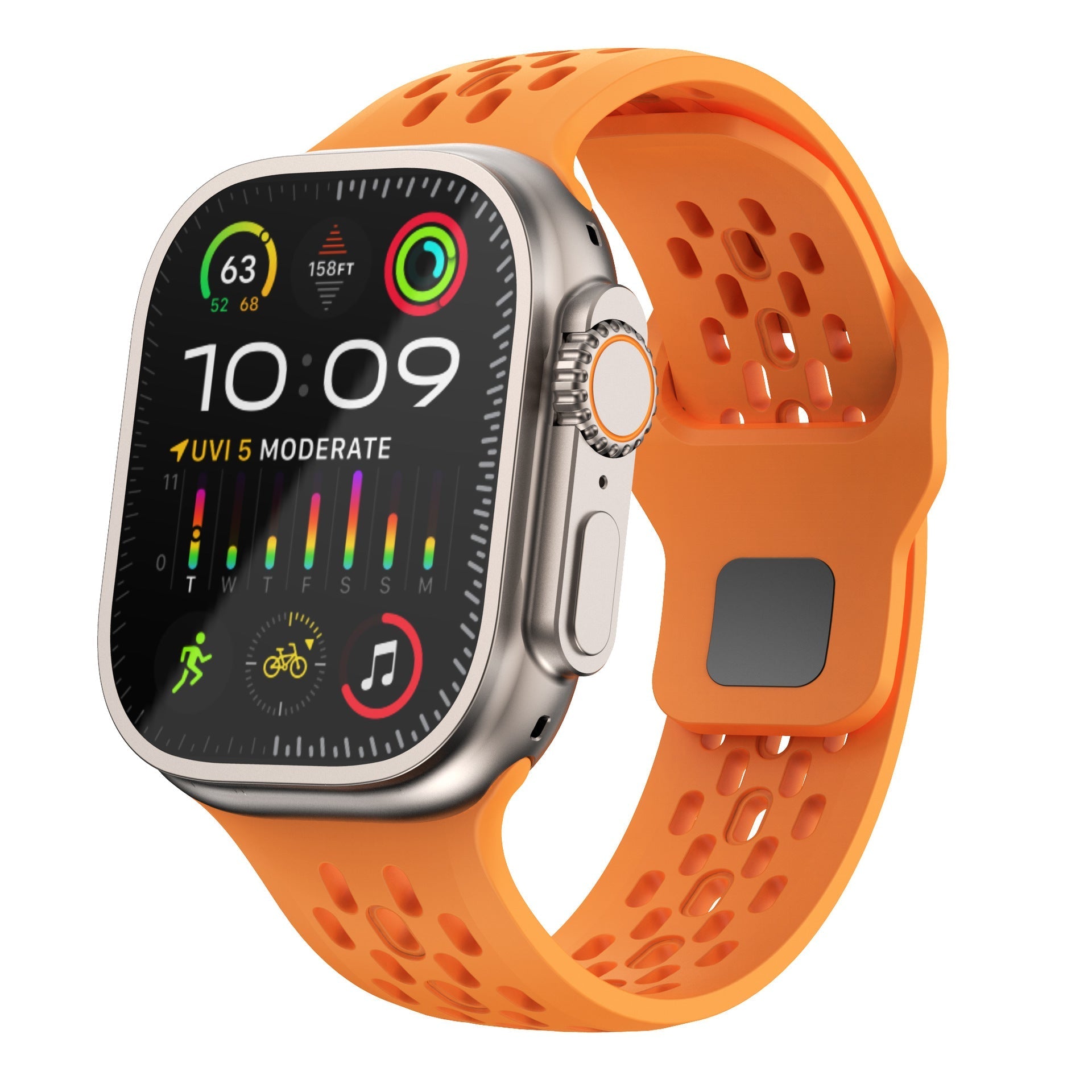 Bandă respirabilă din cauciuc FKM pentru Apple Watch