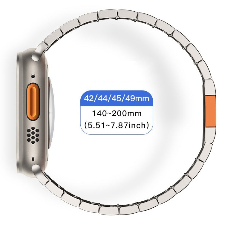 Prémium rozsdamentes acél mágneses csat szíj az Apple Watch-hoz