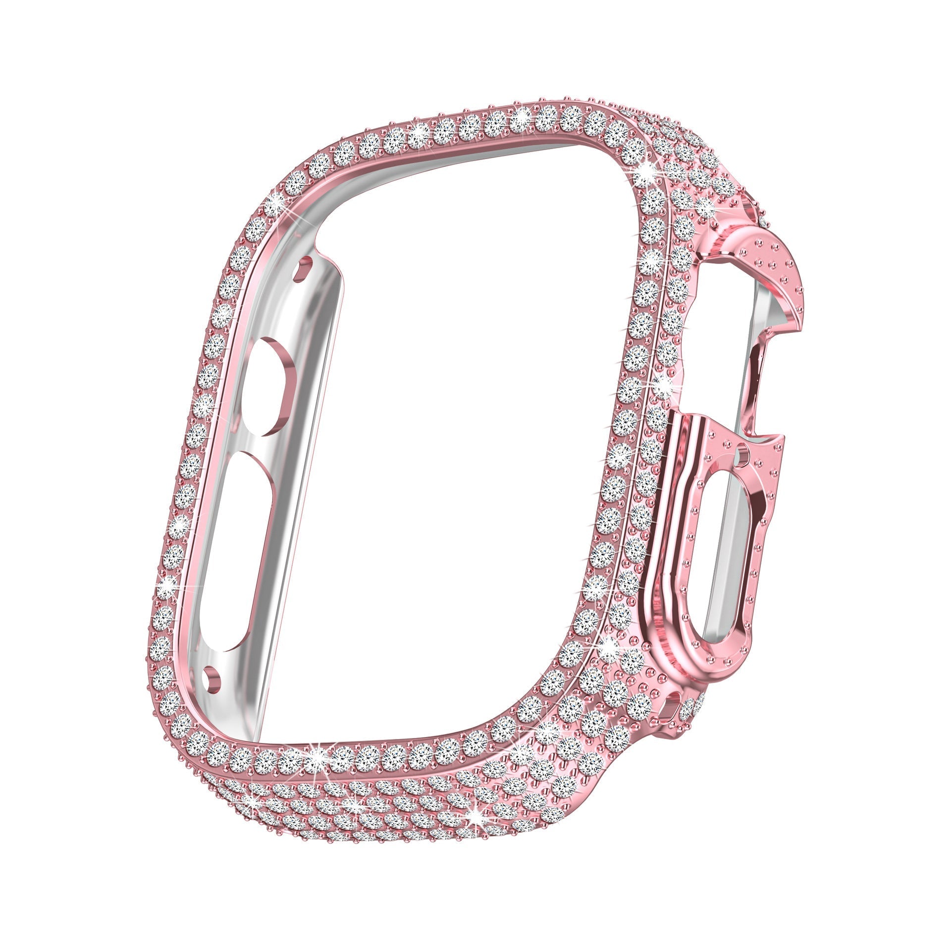 Diamantbesatt fulldekkende skjermbeskytter for Apple Watch