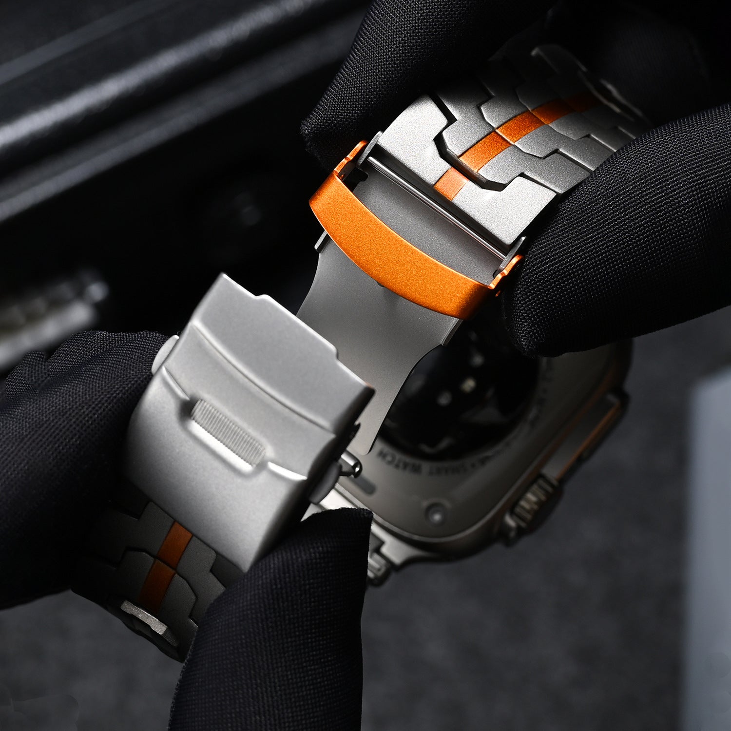 Mech Warrior Metal Watch Band For Apple Watch