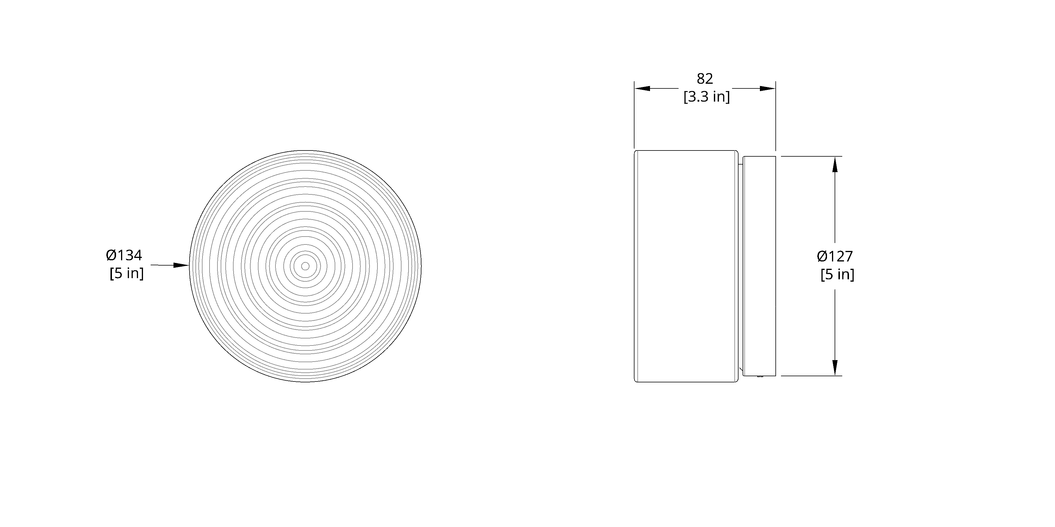 TML Ripple IP65 Rating Tempered Glass Wall Sconce