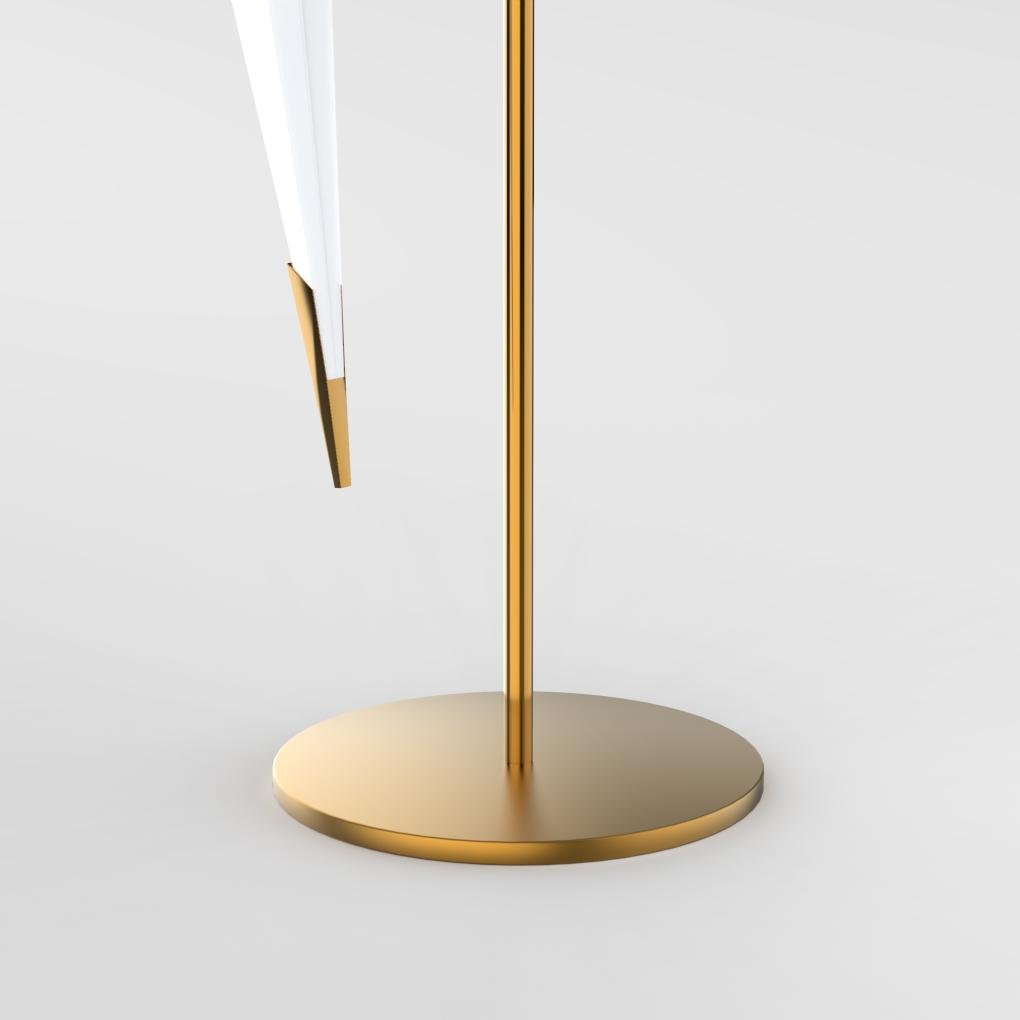 ArtiLicht - Gold Table Lamp with Origami Crane Design