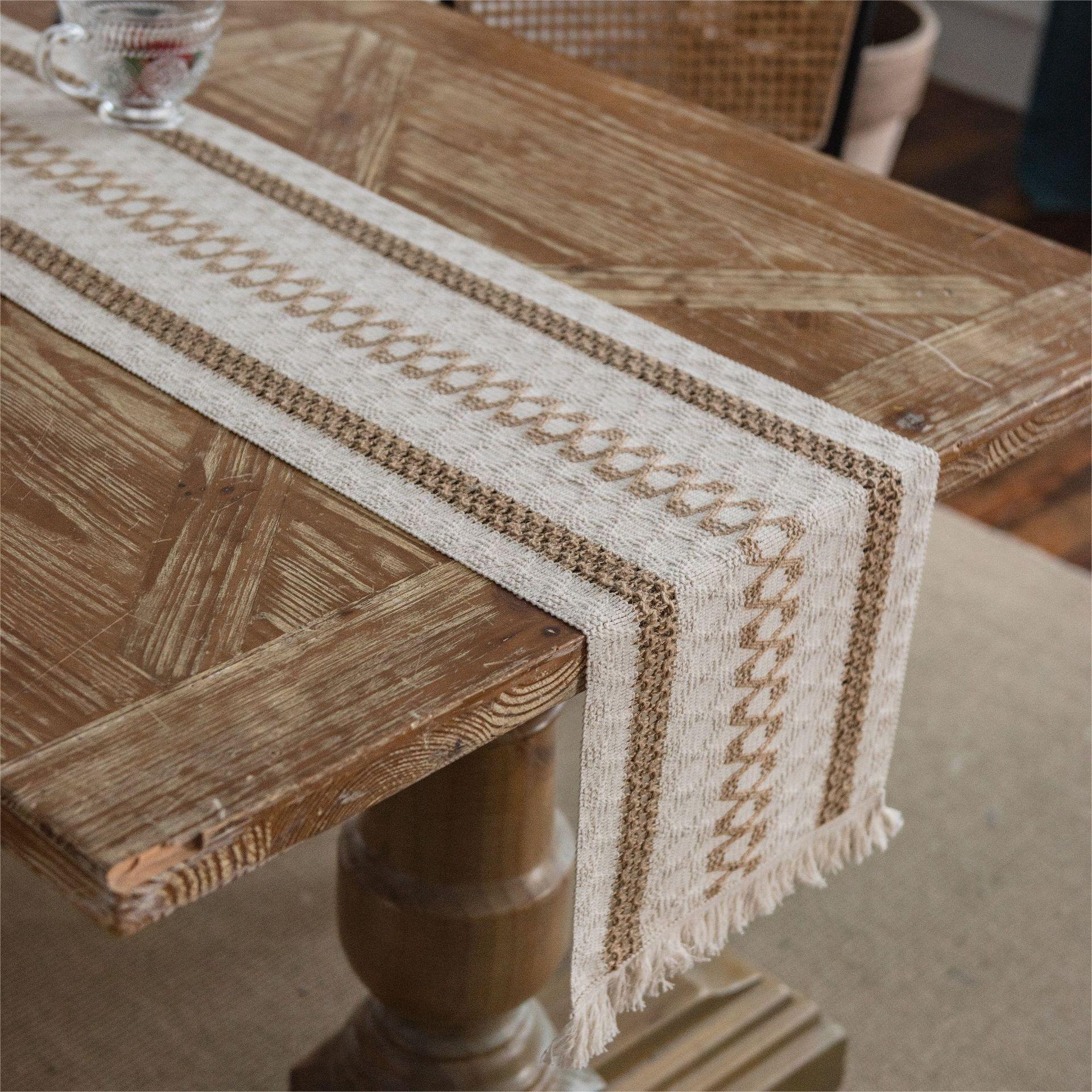 Hemp Rope Weaving Table Runner