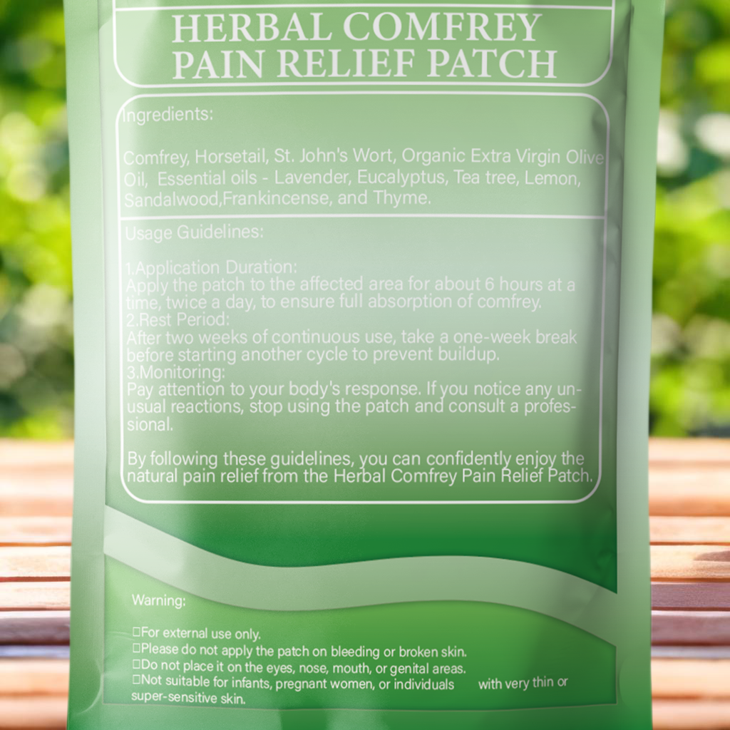 Urte Comfrey Smertelindrende Plaster