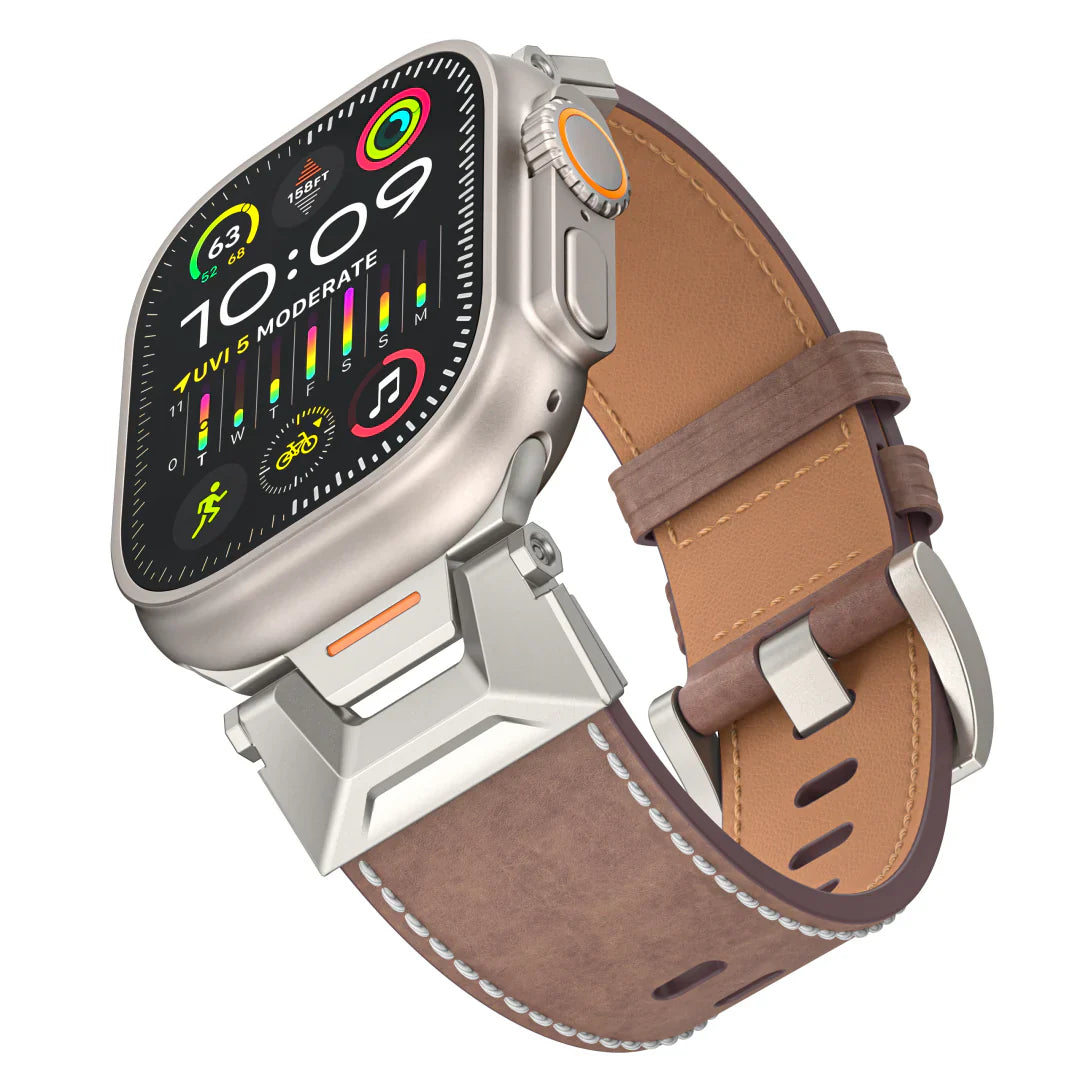 Mecha Bőr Szíj Az Apple Watch-hoz