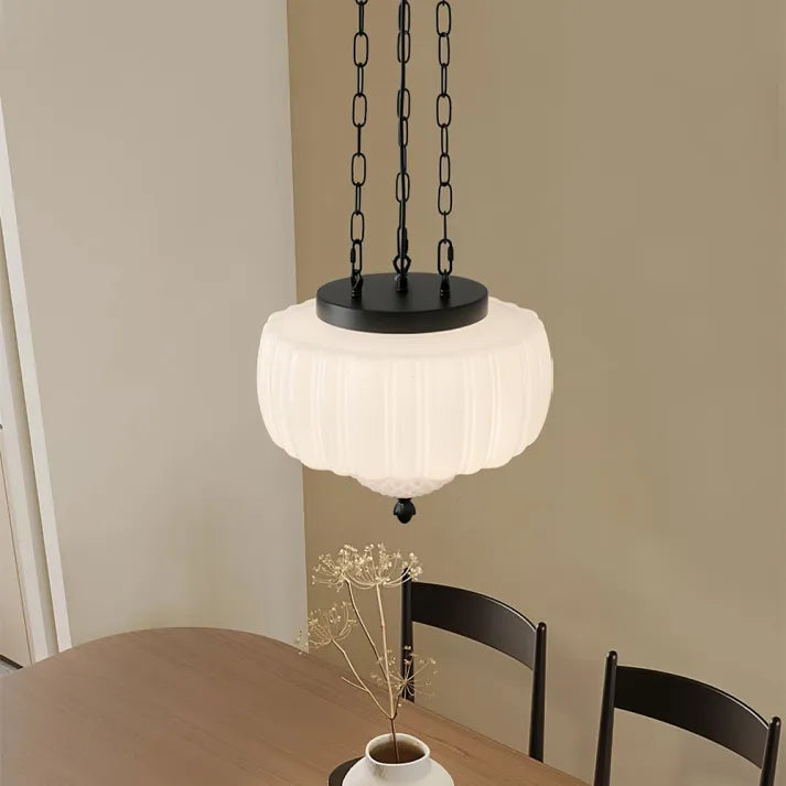 Moderne witte minimalistische hanglamp