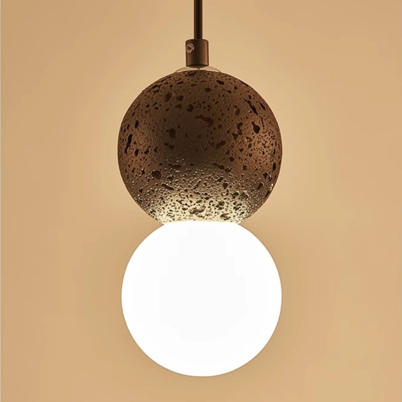 LumiValentina - Lampe suspendue LED moderne en verre