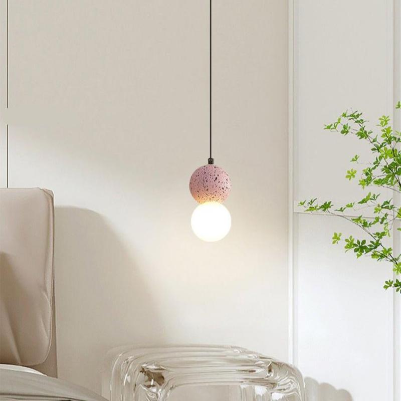 LumiValentina - Lampe suspendue LED moderne en verre