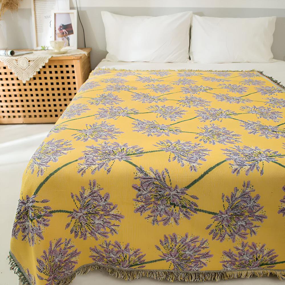 Coperta a Frange Agapanthus