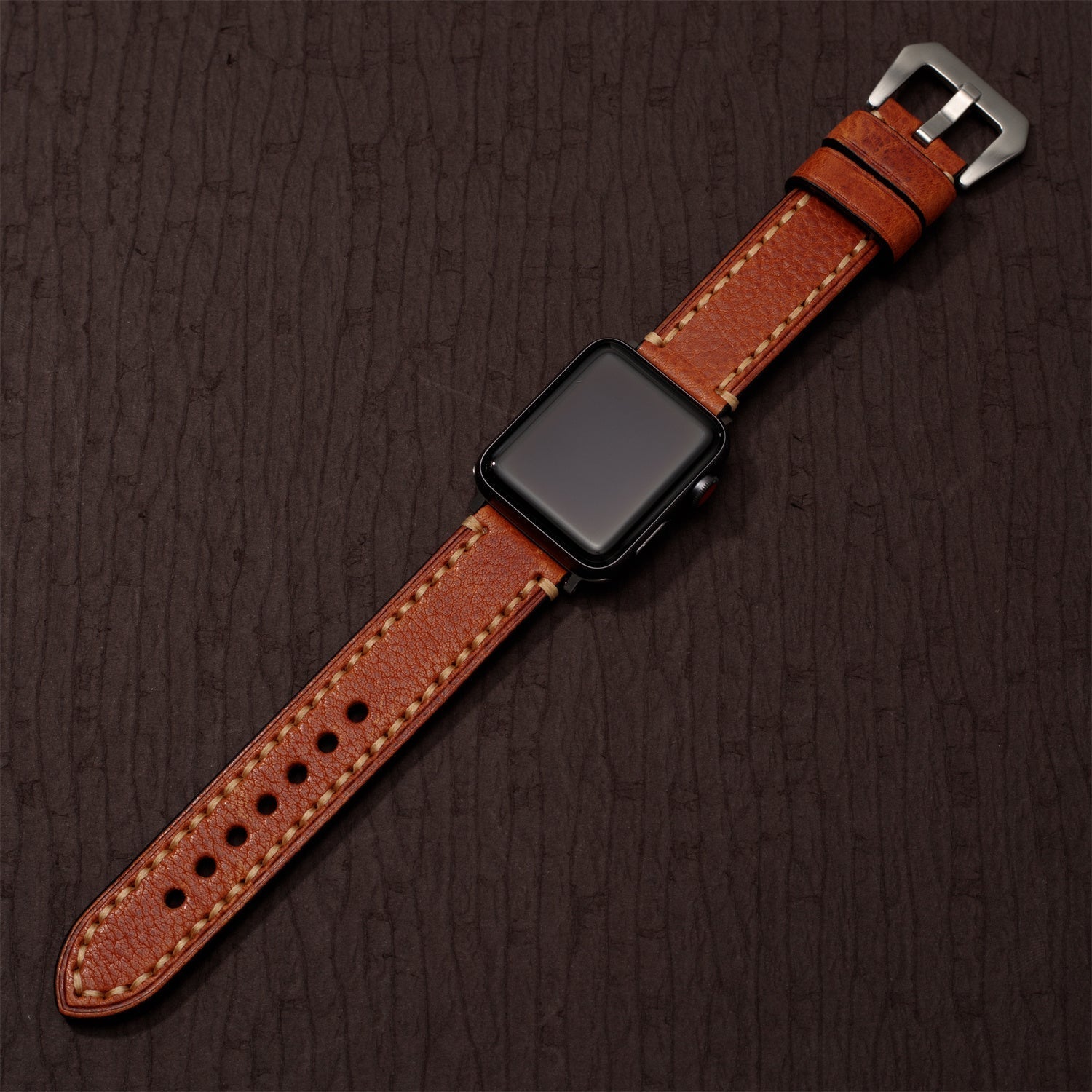 Vintage bőr Apple Watch szíj - Kézműves