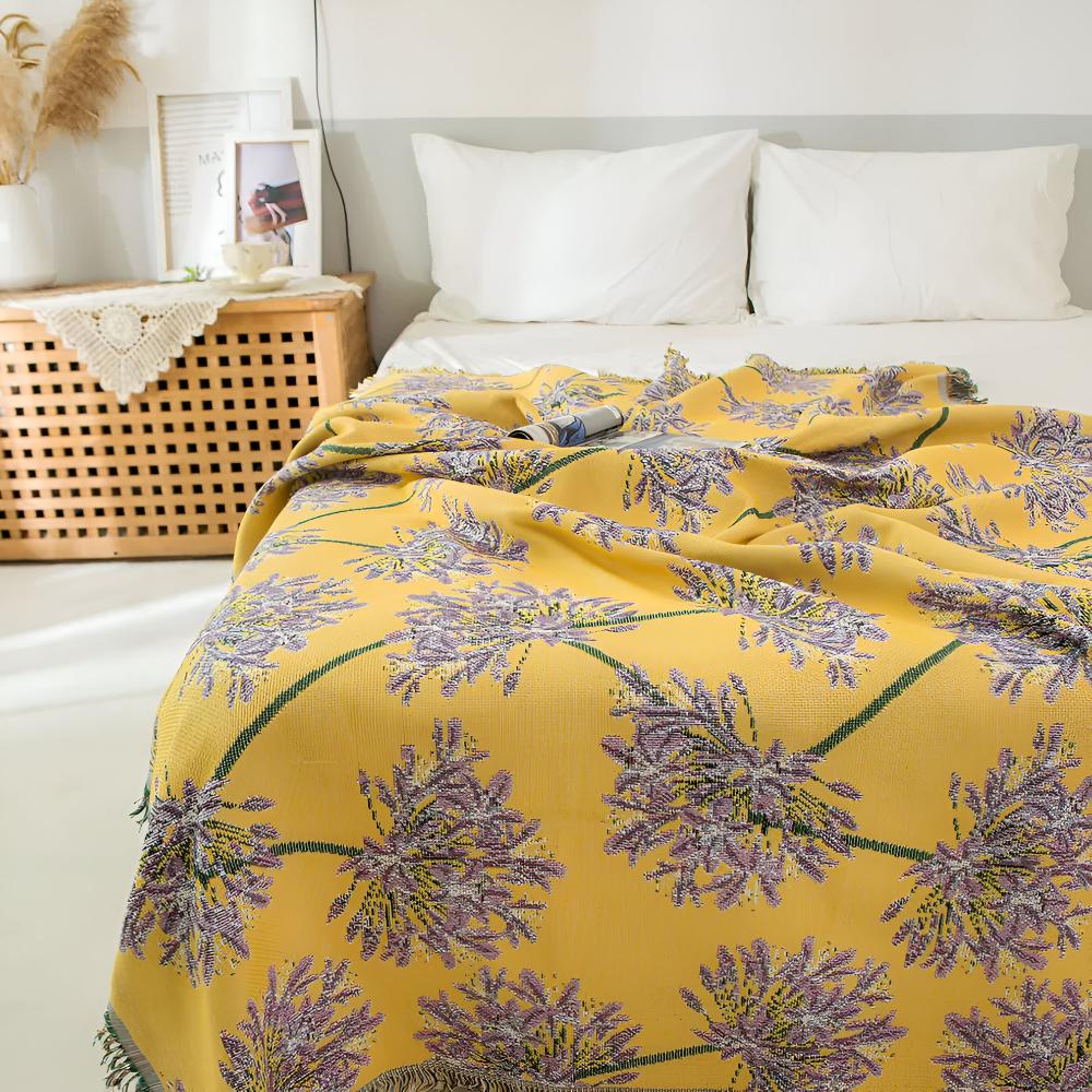 Agapanthus Tassel Blanket