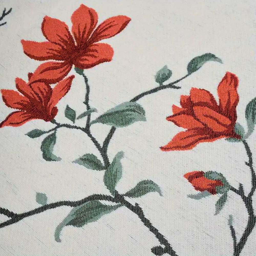 Funda de Sofá de Chenille Floral Vintage