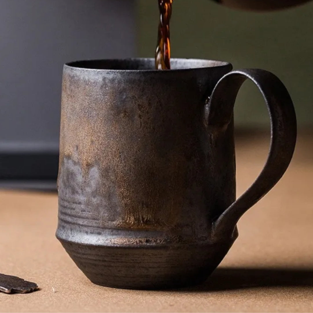 Tazas rústicas de cosecha