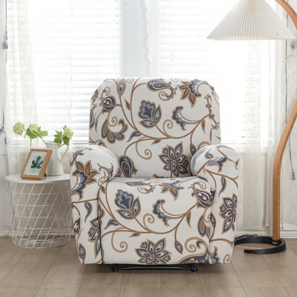 Floral Recliner Sofa Cover