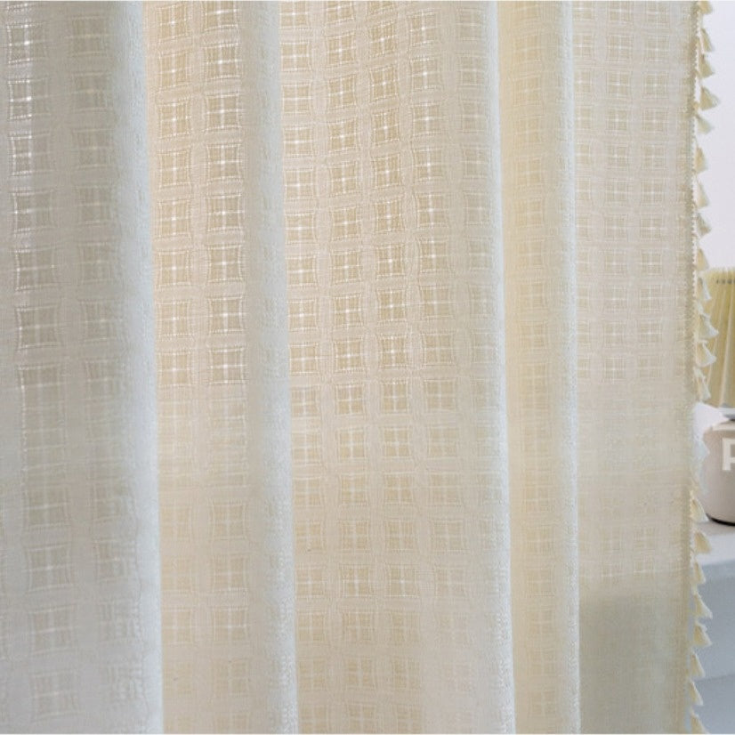 FringeLuxe - Jacquard Curtains with Fringe for a Discreet Elegant