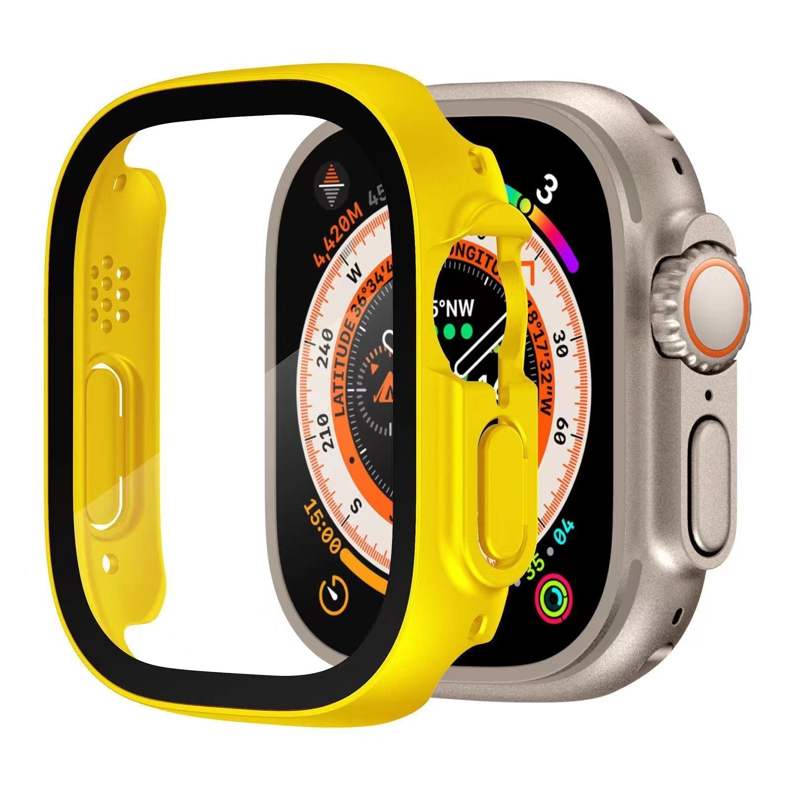 Funda con Protector de Pantalla de Cristal para Apple Watch Ultra