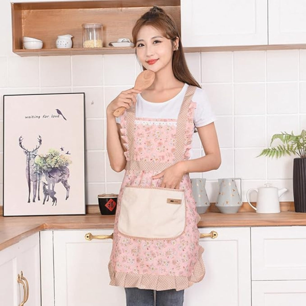 Taavita Floral Design Kitchen Apron