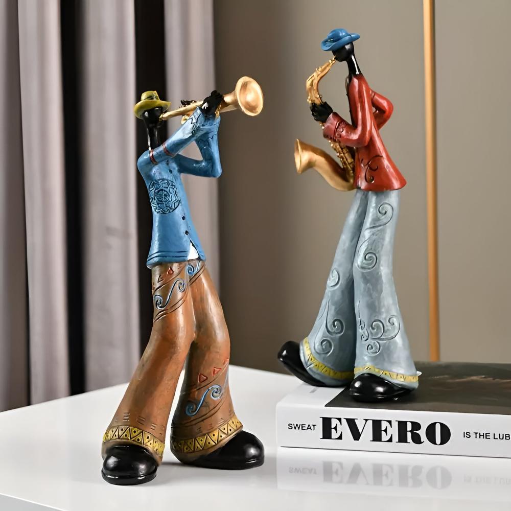 Jazz Zenei Együttes Gyanta Figurine