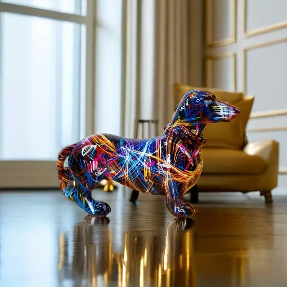 Artistic Dachshund Figurine