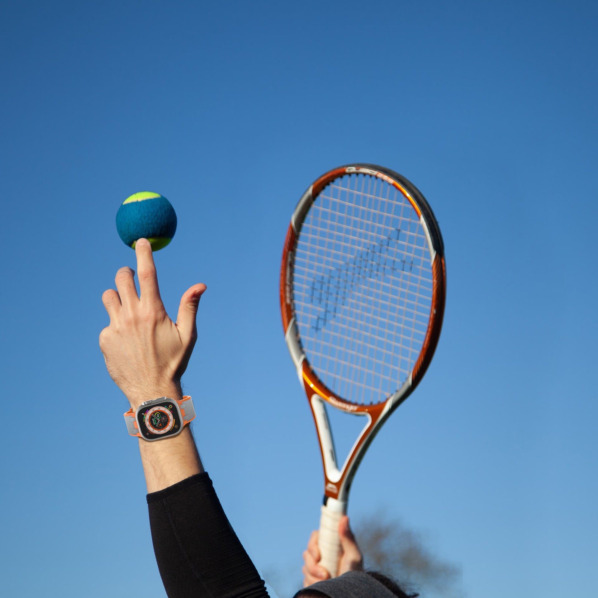 רצועת סיליקון תואמת צבעים כפולה AP עבור Apple Watch