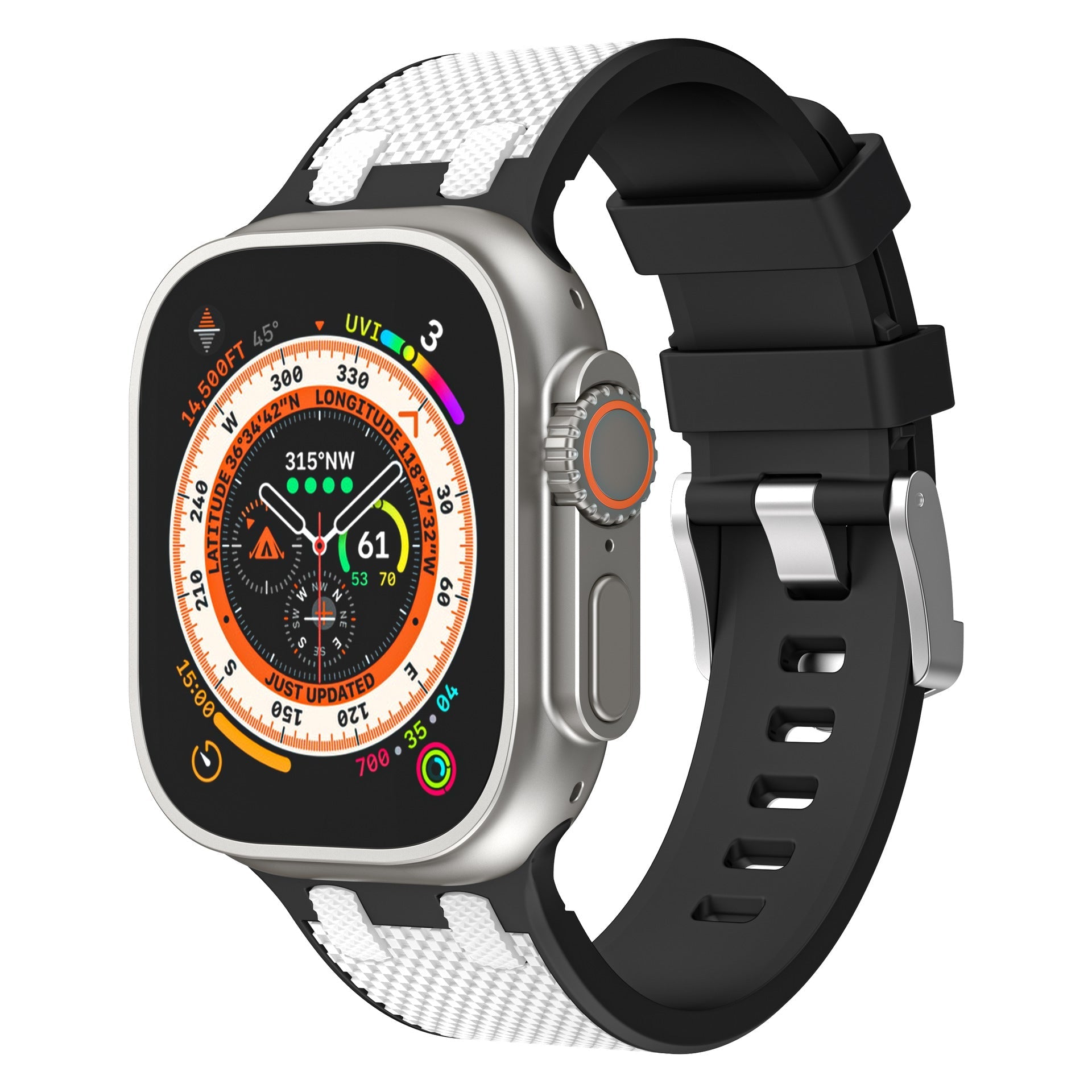 רצועת סיליקון תואמת צבעים כפולה AP עבור Apple Watch