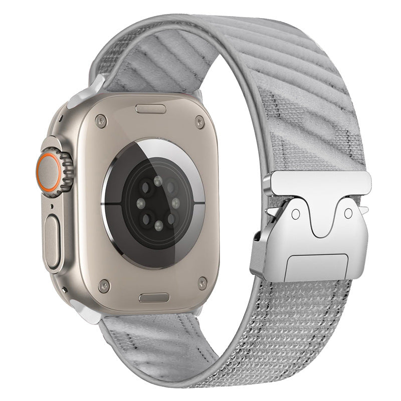 Twill nylon stropp fallskjermspenne for Apple Watch