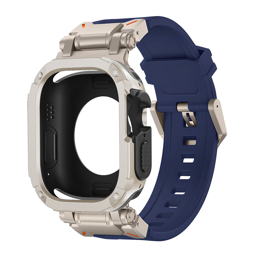 Explorer Tactical Fluoro Gummi Rem + TPU + PC 2-i-1 Etui Til Apple Watch