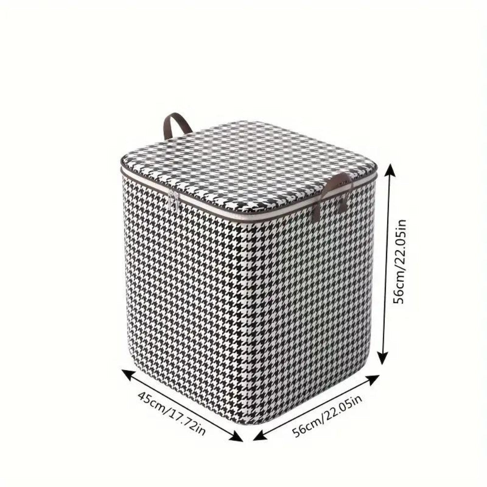 Houndstooth Collapsible Storage Box