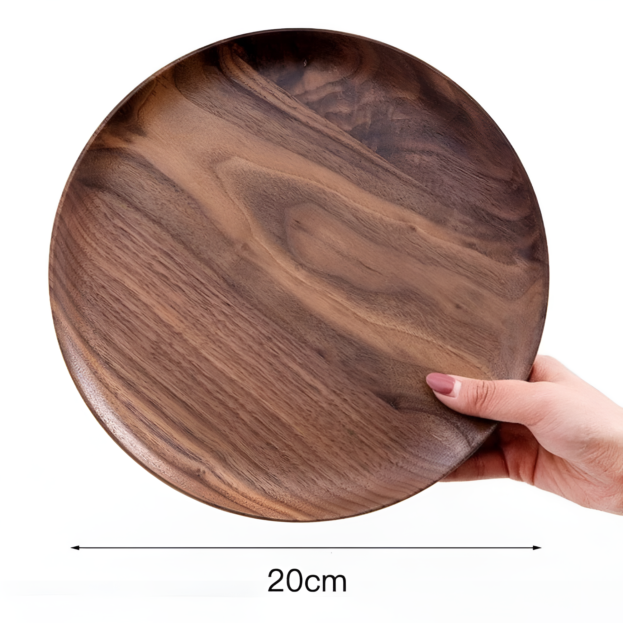 Assiette en bois de noyer fait main