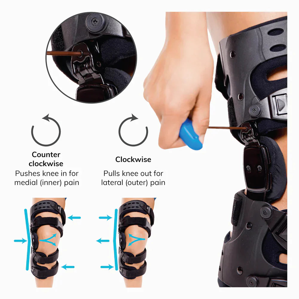 Osteoartritis Ontlastende Kniebrace – Mediale & Laterale Ondersteuning voor Bot-op-Bot Artritis Verlichting