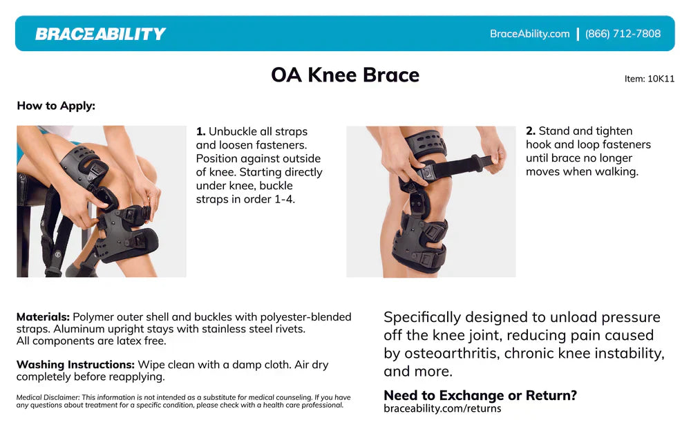 Osteoartritis Ontlastende Kniebrace – Mediale & Laterale Ondersteuning voor Bot-op-Bot Artritis Verlichting