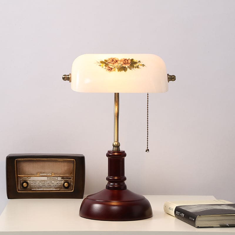 EvoLicht - Vintage Lampa Stołowa w Kształcie Półcylindra