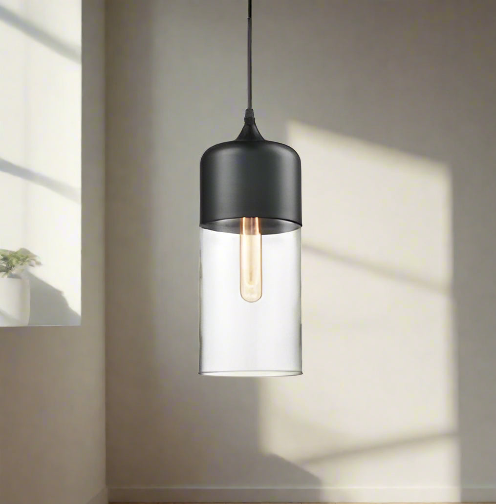 Jevaglo™ | Luxe hanglamp van glas en hout