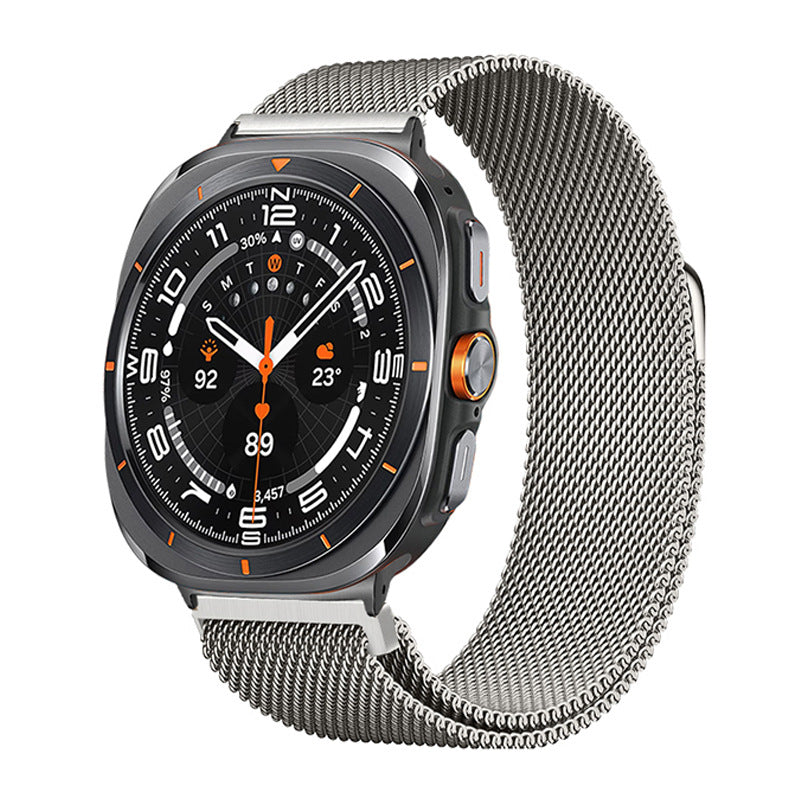 Milanese Loop -ranneke magneettisulkimella Samsung Watch Ultra -kellolle