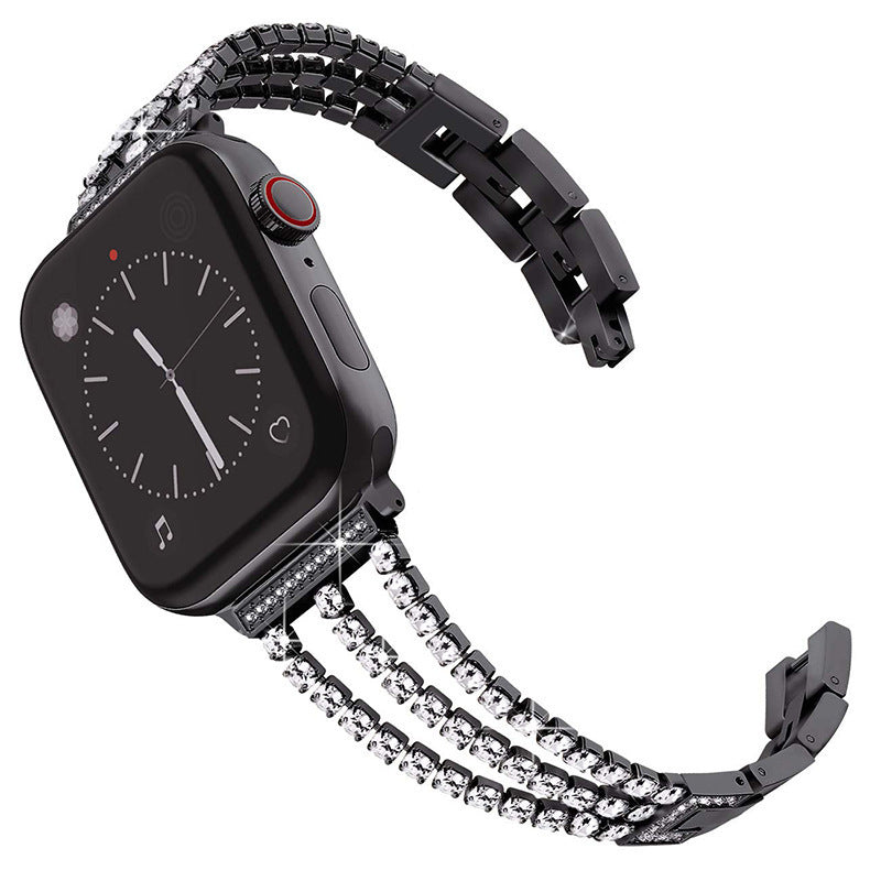 Bling Gyémánt Lánc Karkötő az Apple Watch-hoz