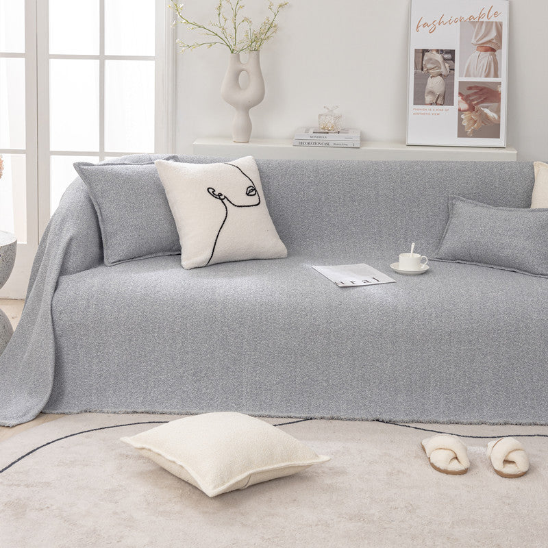 Loop Garn Lin Stoff Sofa/Sofa kasteteppe