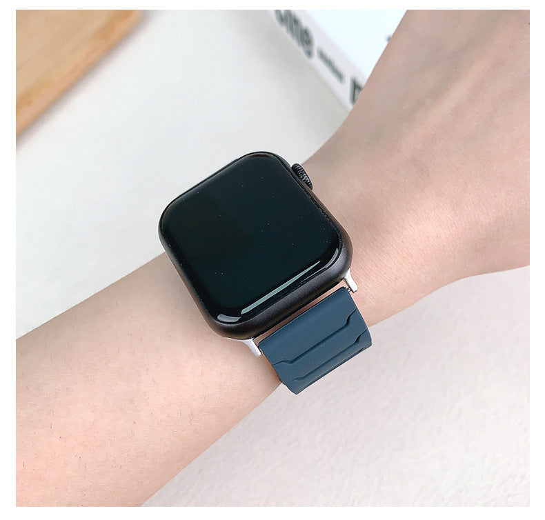 Armor Warrior Silicone Magnetic Watch Strap for Apple Watch