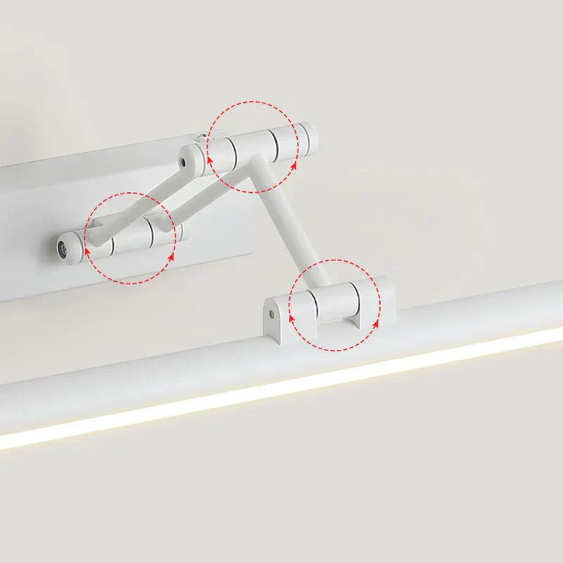 Lâmpada de Parede LED Minimalista Edge Preta/Branca Interior Casa de Banho Metal