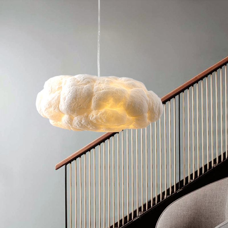 CloudGlow – White Cloud Shape Pendant Lamp