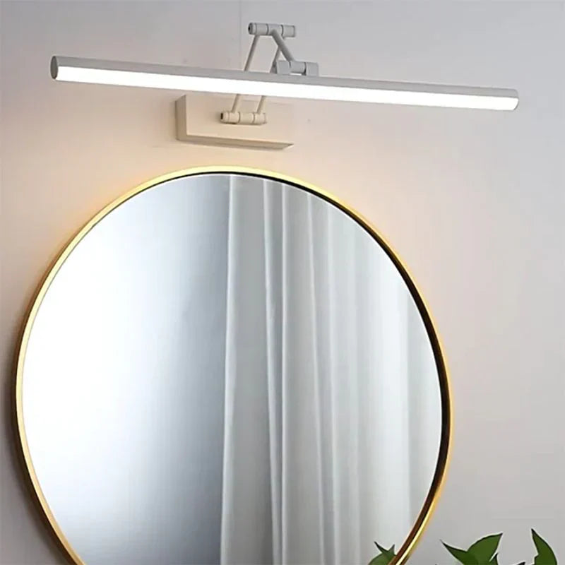 Lâmpada de Parede LED Minimalista Edge Preta/Branca Interior Casa de Banho Metal