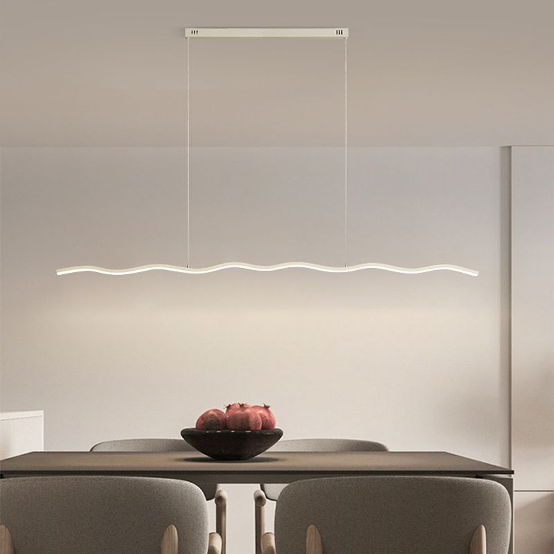 LouiseGlow - Modern LED hanging lamp in black and white