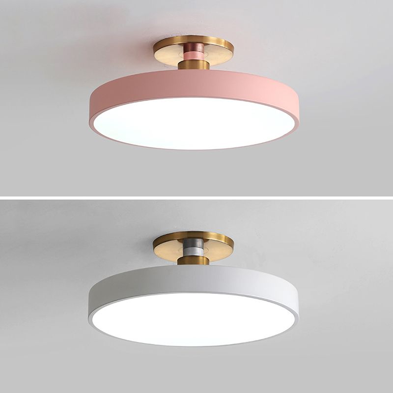 Nordic Minimalist Round Flush Mount Ceiling Light