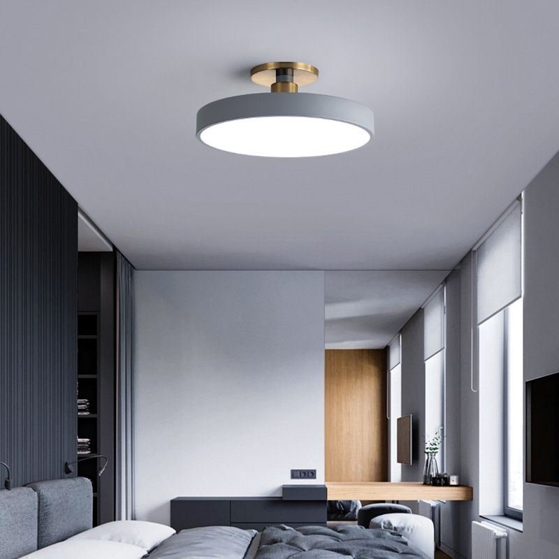 Nordic Minimalist Round Flush Mount Ceiling Light